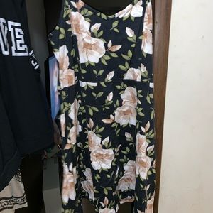 Floral dress with straps